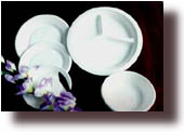 Round Paper Plate With Several Divisions