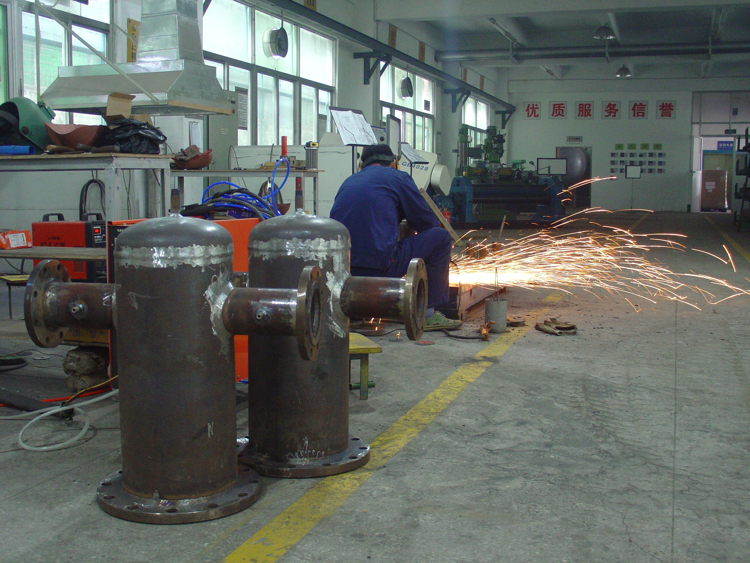 工厂的焊接加工区